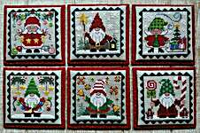 Click for more details of Christmas Gnome Littles (cross stitch) by Waxing Moon Designs