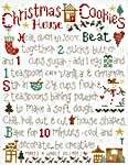 Click/tap for more details of Christmas House Cookies (cross stitch) by Imaginating