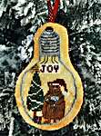 Click/tap for more details of Christmas In A Lightbulb (cross stitch) by Romy's Creations
