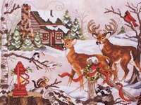 Click for more details of Christmas in the Woods (cross stitch) by Stoney Creek