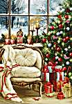 Click/tap for more details of Christmas Interior Design (tapestry) by Luca - S