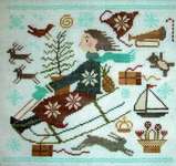 Click for more details of Christmas Joy Ride (cross stitch) by Carriage House Samplings