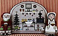 Click/tap for more details of Christmas Kitchen (cross stitch) by The Needle's Notion