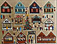 Click for more details of Christmas Market - Weihnachtsmarkt (cross stitch) by Twin Peak Primitives