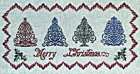 Click for more details of Christmas Mini Trees (cross stitch) by Keslyn's