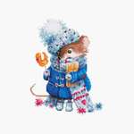 Click for more details of Christmas Mouse (cross stitch) by Luca - S