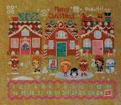 Click for more details of Christmas on Gingerbread Lane (cross stitch) by The Frosted Pumpkin Stitchery
