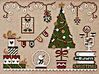 Click/tap for more details of Christmas Ornaments (cross stitch) by Filigram