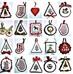 Click for more details of Christmas Ornaments III (cross stitch) by JBW Designs