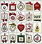 Click/tap for more details of Christmas Ornaments V (cross stitch) by JBW Designs