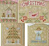 Click/tap for more details of Christmas Pastel Collection 2 (cross stitch) by Country Cottage Needleworks