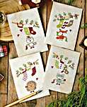 Click/tap for more details of Christmas Postcards (cross stitch) by Madame Chantilly