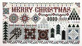Click/tap for more details of Christmas Quilts (cross stitch) by Rosewood Manor