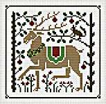 Click/tap for more details of Christmas Reindeer in the Forest (cross stitch) by Happiness is Heart Made