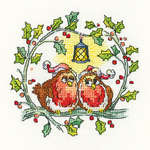 Click for more details of Christmas Robins (cross stitch) by Karen Carter