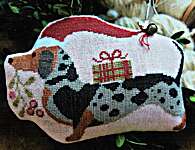 Click for more details of Christmas Sausage - Finley (cross stitch) by Stacy Nash Primitives