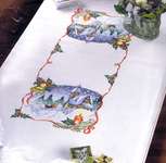 Click for more details of Christmas Scene Table Cover (cross stitch) by Permin of Copenhagen