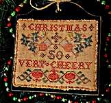 Click/tap for more details of Christmas - So Very Cheery (cross stitch) by Homespun Elegance