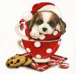 Click for more details of Christmas St. Bernard Dog (cross stitch) by Oven Company