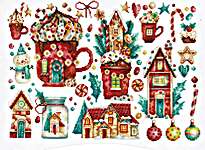 Click for more details of Christmas Sweets (cross stitch) by Andriana
