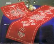 Click for more details of Christmas Table Mats with Stars and Snowflakes (hardanger) by Oehlenschlagers