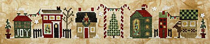 Click for more details of Christmas Tiny Town (cross stitch) by Heart in Hand