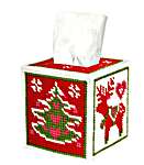 Click/tap for more details of Christmas Tissue Box Cover (tapestry) by Orchidea
