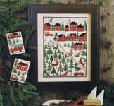 Click/tap for more details of Christmas Tree Farm (cross stitch) by The Prairie Schooler