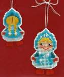 Click for more details of Christmas Tree Ornament - Snow Maiden  (cross stitch) by Riolis