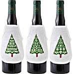 Click for more details of Christmas Tree Wine Bottle Aprons (cross stitch) by Permin of Copenhagen