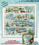 Click for more details of Christmas Village (cross stitch) by Tiny Modernist