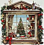 Click for more details of Christmas Window (cross stitch) by Les Petites Croix de Lucie