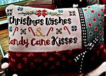 Click/tap for more details of Christmas Wishes & Candy Cane Kisses (cross stitch) by Anabella's