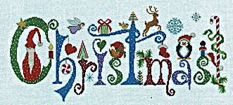 Click/tap for more details of Christmas With Friends (cross stitch) by Keslyn's