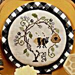 Click for more details of Chubby Bee (cross stitch) by Jeannette Douglas