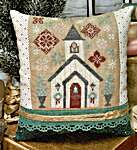 Click/tap for more details of Church on Holly Hill (cross stitch) by Erin Elizabeth Designs