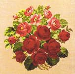 Click for more details of Circle of Roses (cross stitch) by Permin of Copenhagen