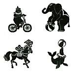Click/tap for more details of Circus Animals (cross stitch) by Lanarte