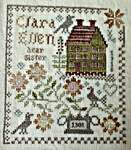 Click/tap for more details of Clara Ellen (cross stitch) by Blackbird Designs