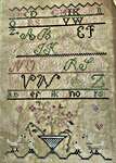 Click/tap for more details of Clarissa's Garden Sampler (cross stitch) by The Proper Stitcher