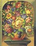 Click for more details of Classical Flower Vase (cross stitch) by Eva Rosenstand