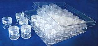 Clear Storage Bead Boxes - BD816 (30 Jars)