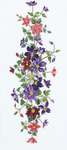Click/tap for more details of Clematis Table Runner (cross stitch) by Eva Rosenstand