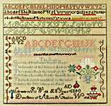 Click/tap for more details of Clemonteen Welch (cross stitch) by Queenstown Sampler Designs