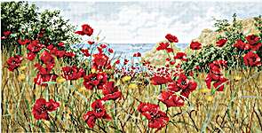 Click for more details of Clifftop Poppies (cross stitch) by maia