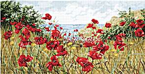 Click for more details of Clifftop Poppies (cross stitch) by maia