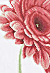 Click for more details of Close Up Pink Flower (cross stitch) by Lanarte