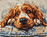 Click/tap for more details of Cocker Spaniel (cross stitch) by Luca - S