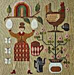 Click for more details of Coffee And Eggs (cross stitch) by The Artsy Housewife