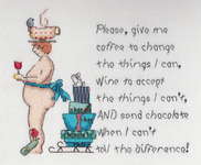 Click for more details of Coffee, Wine, Chocolate (cross stitch) by MarNic Designs